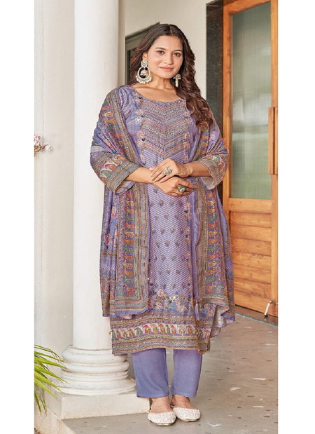 Kt 232 By Shree Viscose Maslin Printed Designer Salwar Suits Suppliers In India